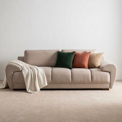 Avoro Mocha 3 Seater Sofa