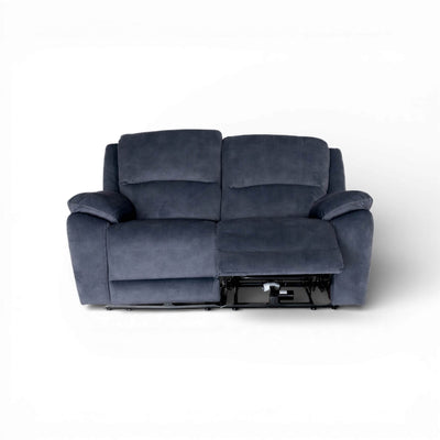 Belagio Blue 2 Seater Power Recliner Sofa