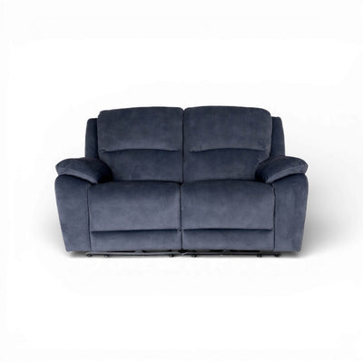 Belagio Blue 2 Seater Power Recliner Sofa