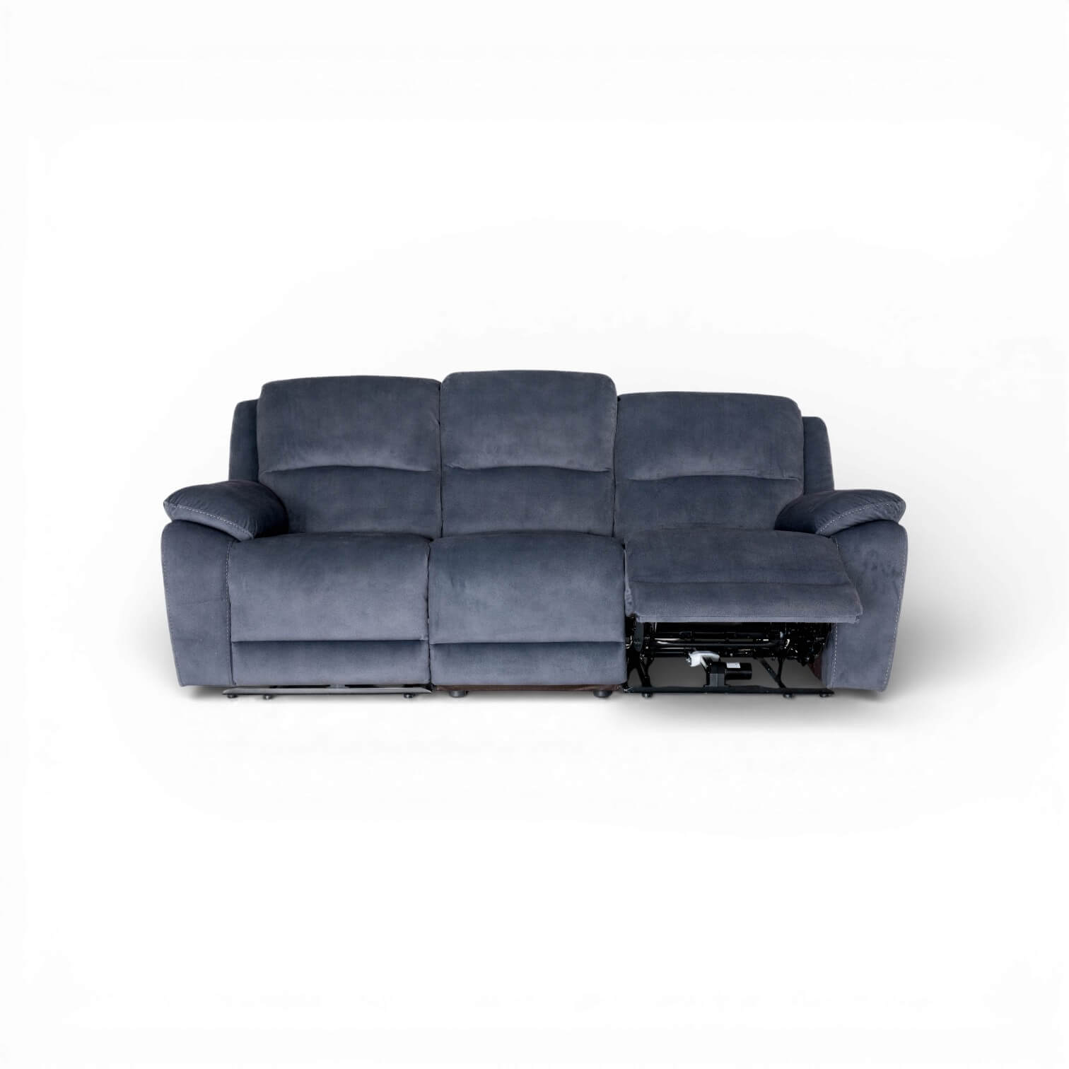 Belagio Blue 3 Seater Power Recliner Sofa