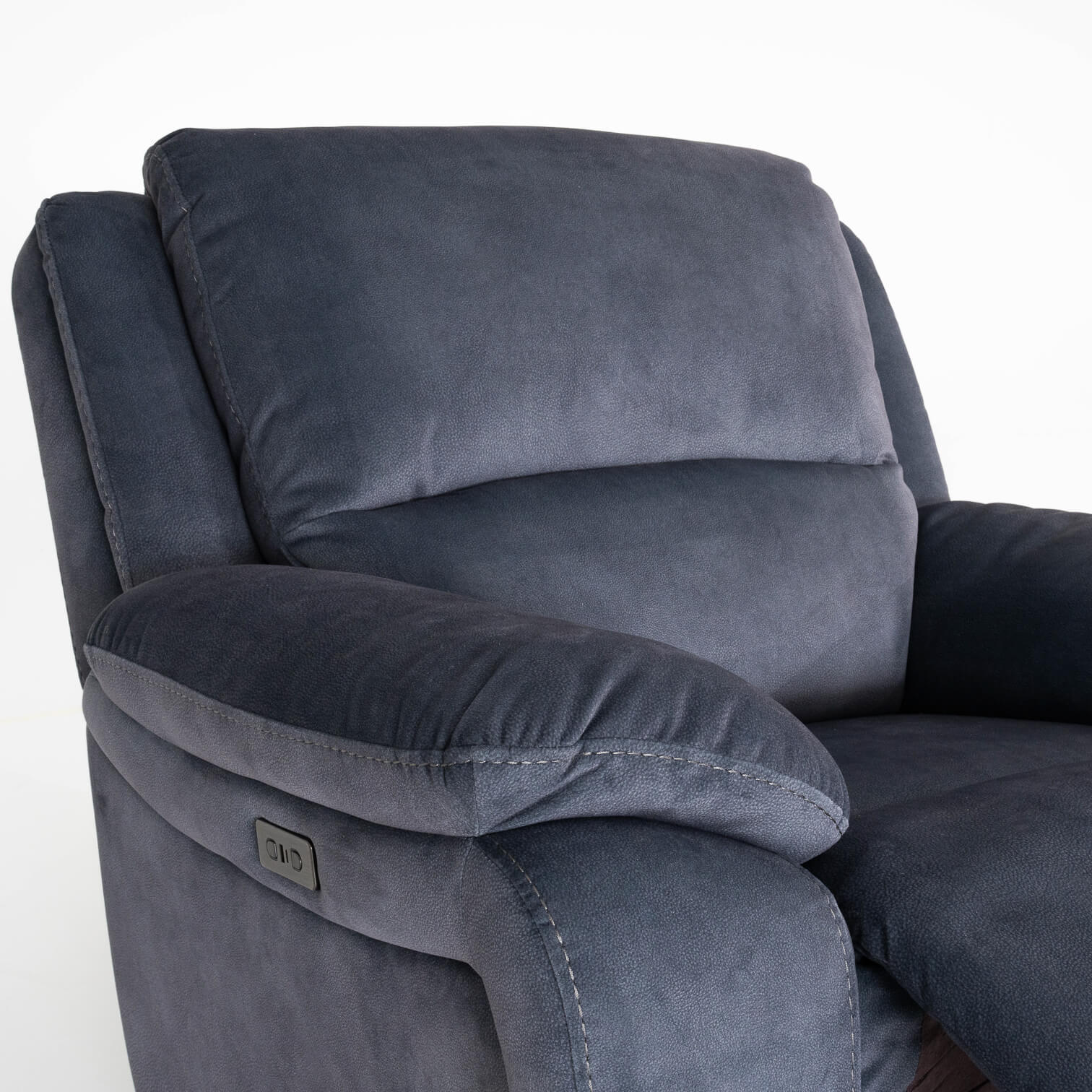 Belagio Blue Power Recliner Armchair