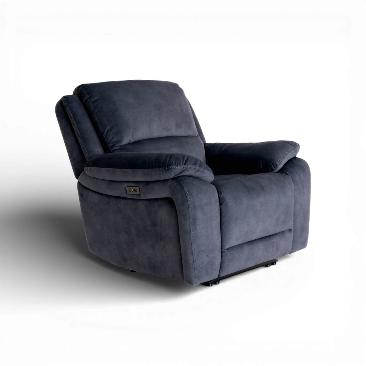 Belagio Blue Power Recliner Armchair