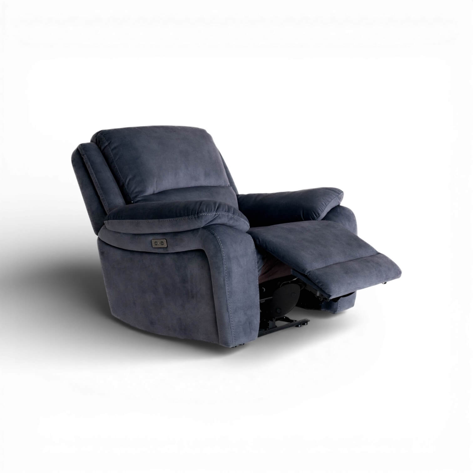 Belagio Blue Power Recliner Armchair