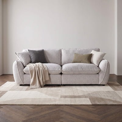 Berlin Beige 3 Seater Sofa
