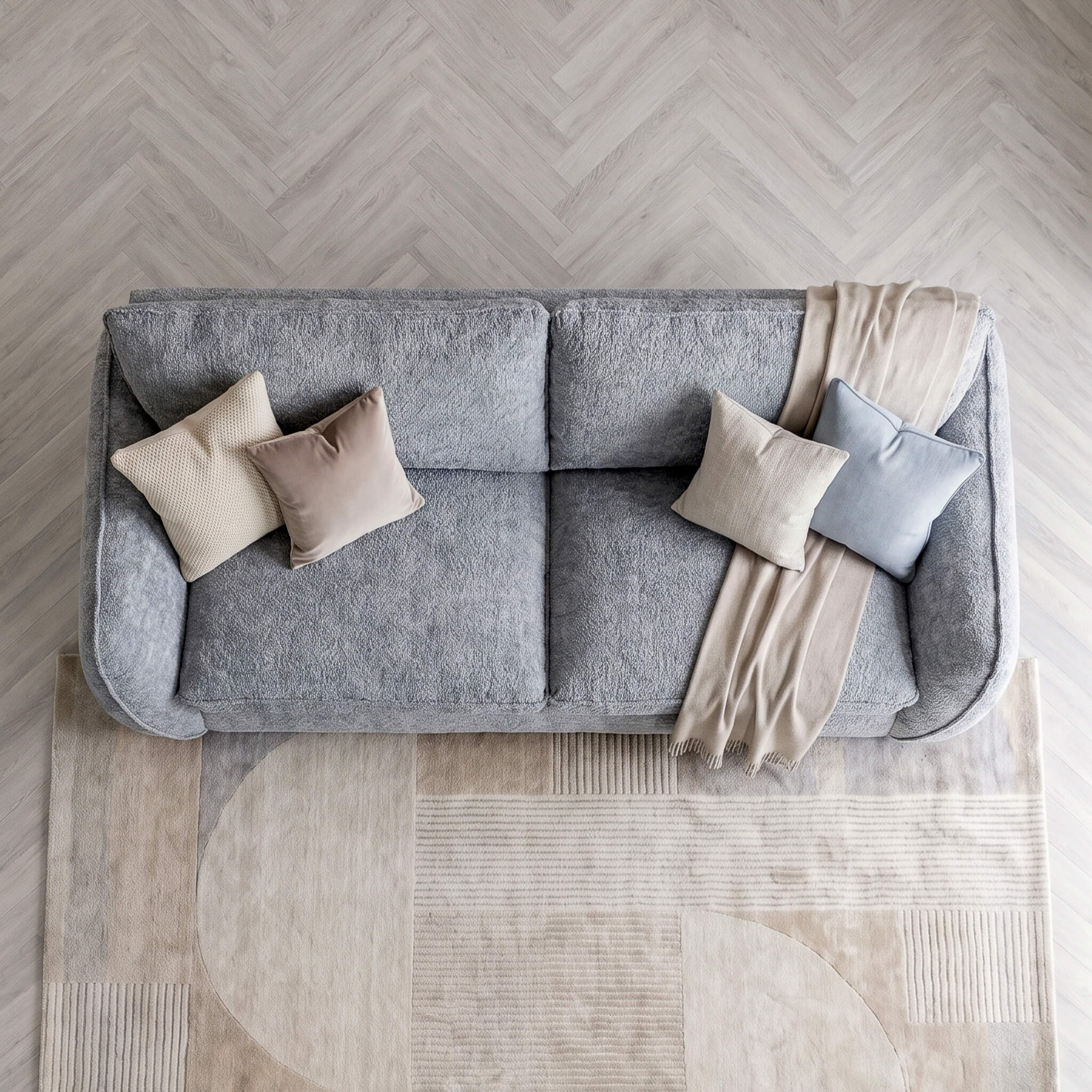 Berlin Grey 3 Seater Sofa