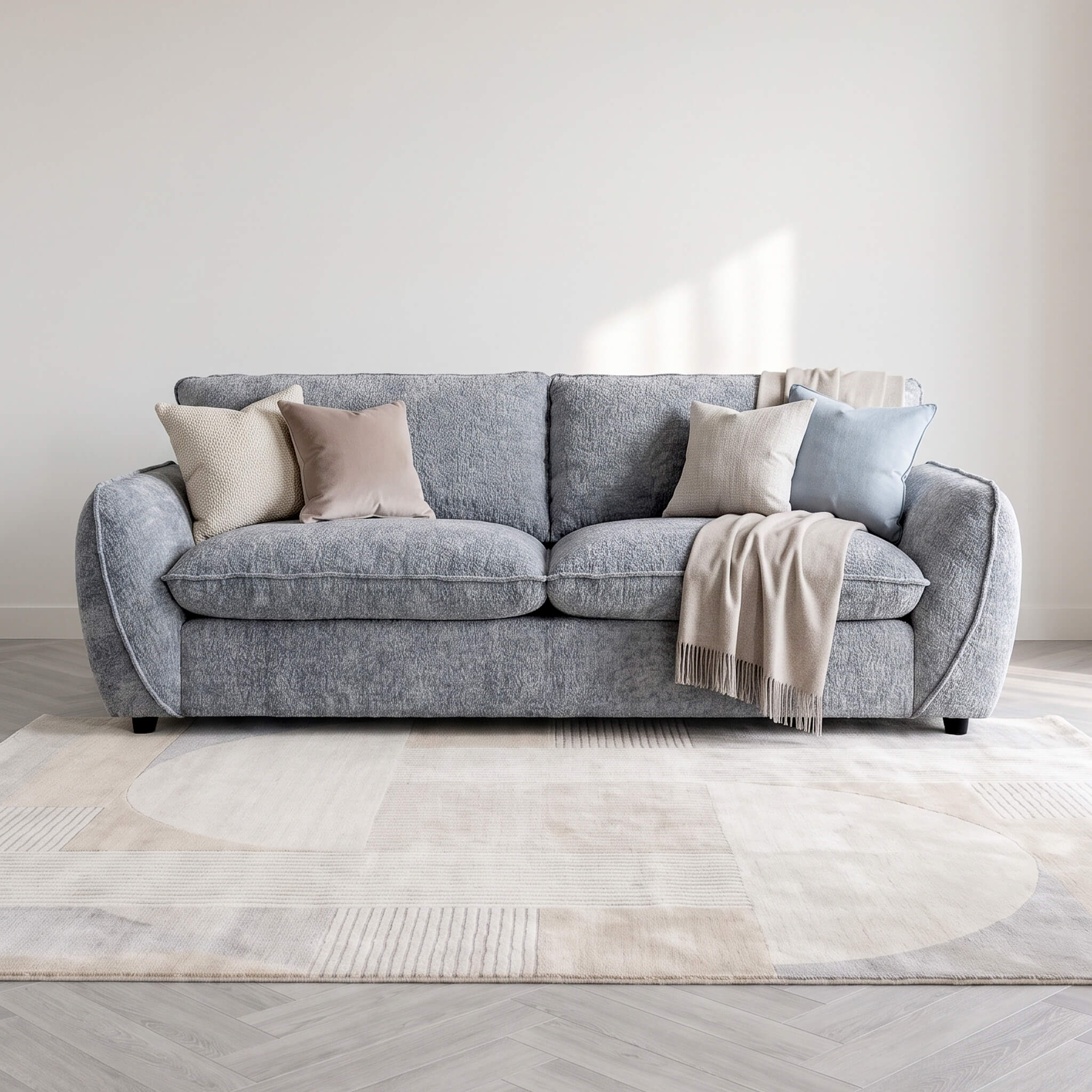 Berlin Grey 3 Seater Sofa