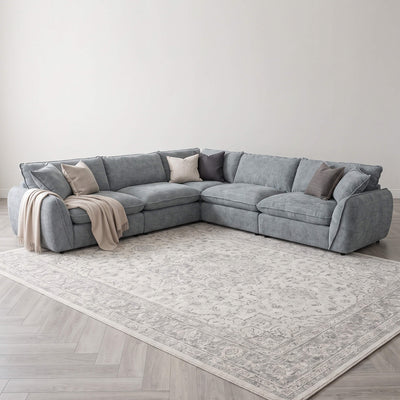 Berlin Grey Double Corner Sofa