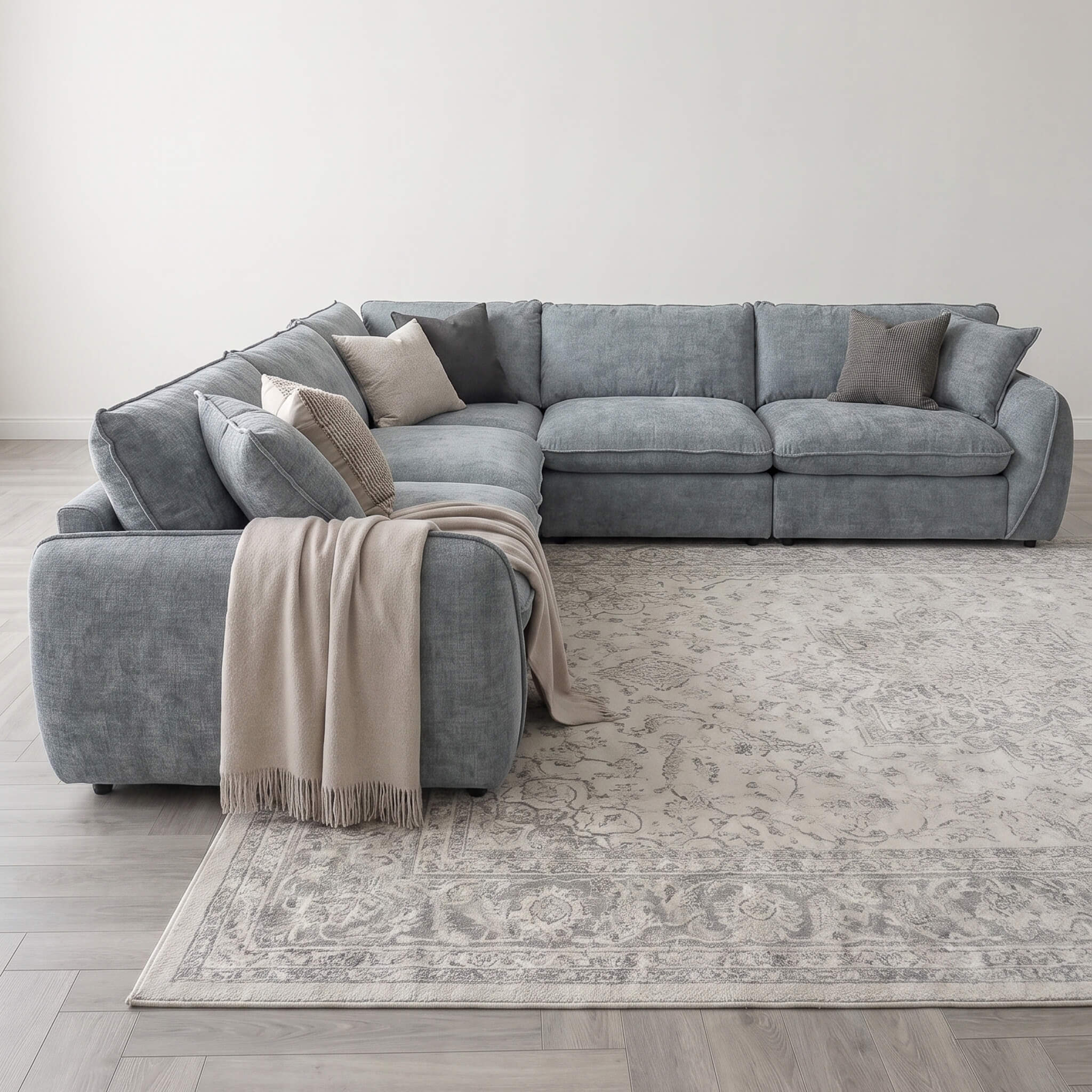 Berlin Grey Double Corner Sofa