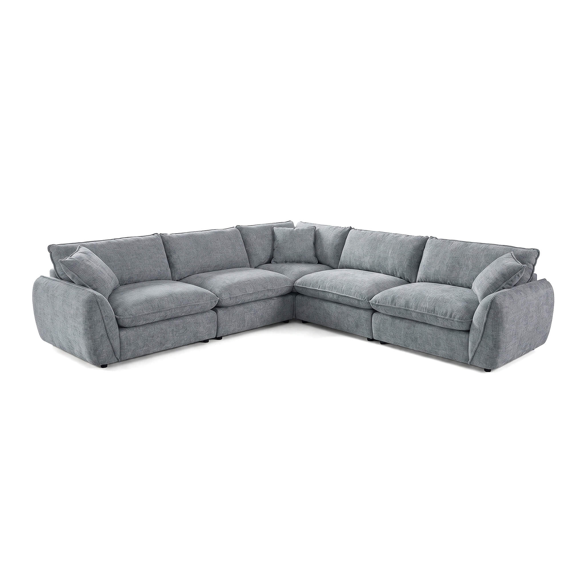 Berlin Grey Double Corner Sofa
