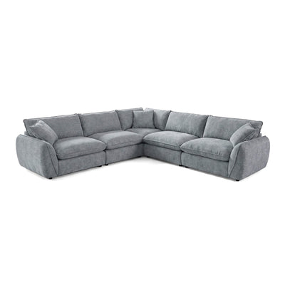 Berlin Grey Double Corner Sofa