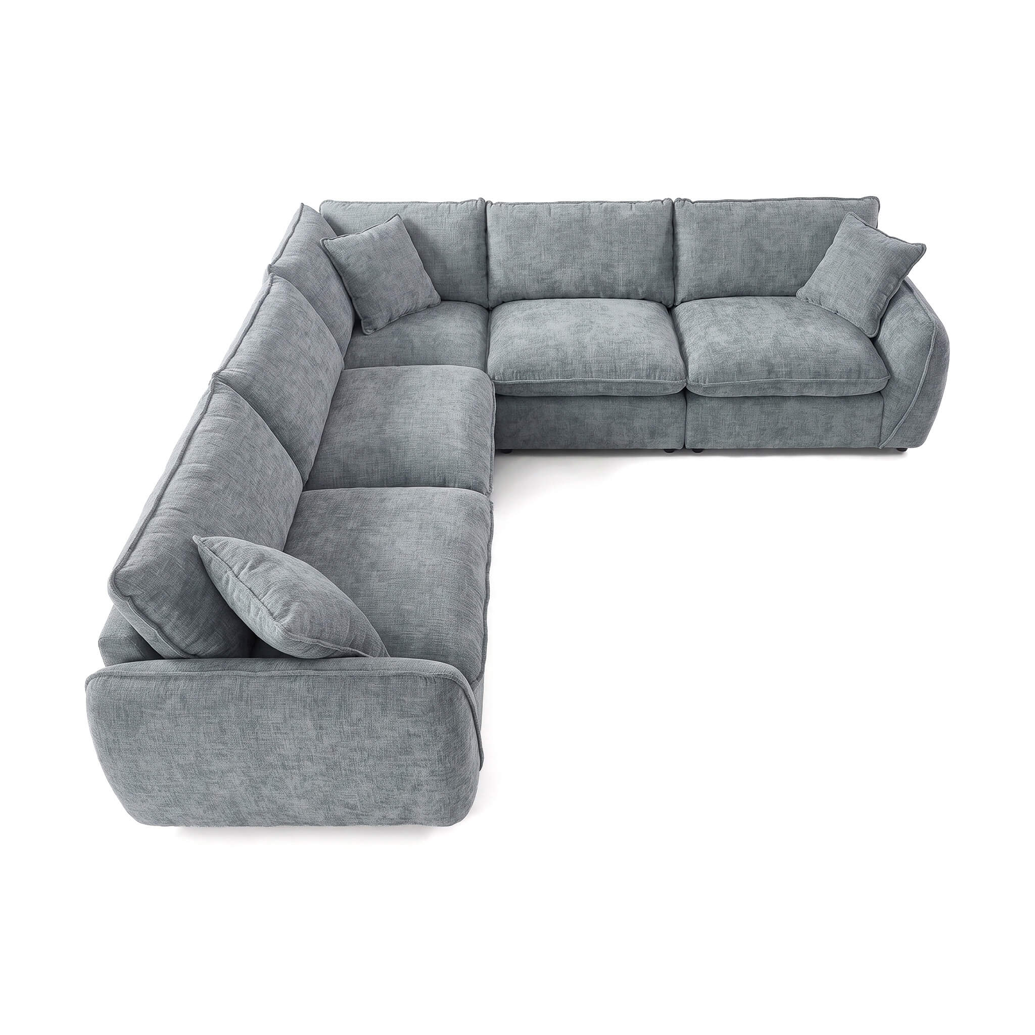 Berlin Grey Double Corner Sofa