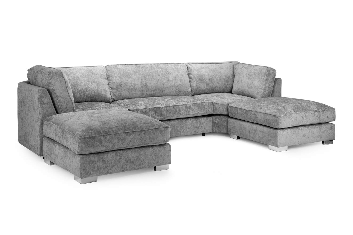 Bishop Grey U Shape Corner Sofa