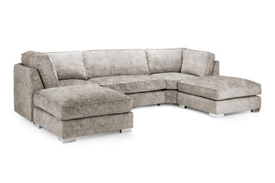 Bishop Beige U Shape Corner Sofa