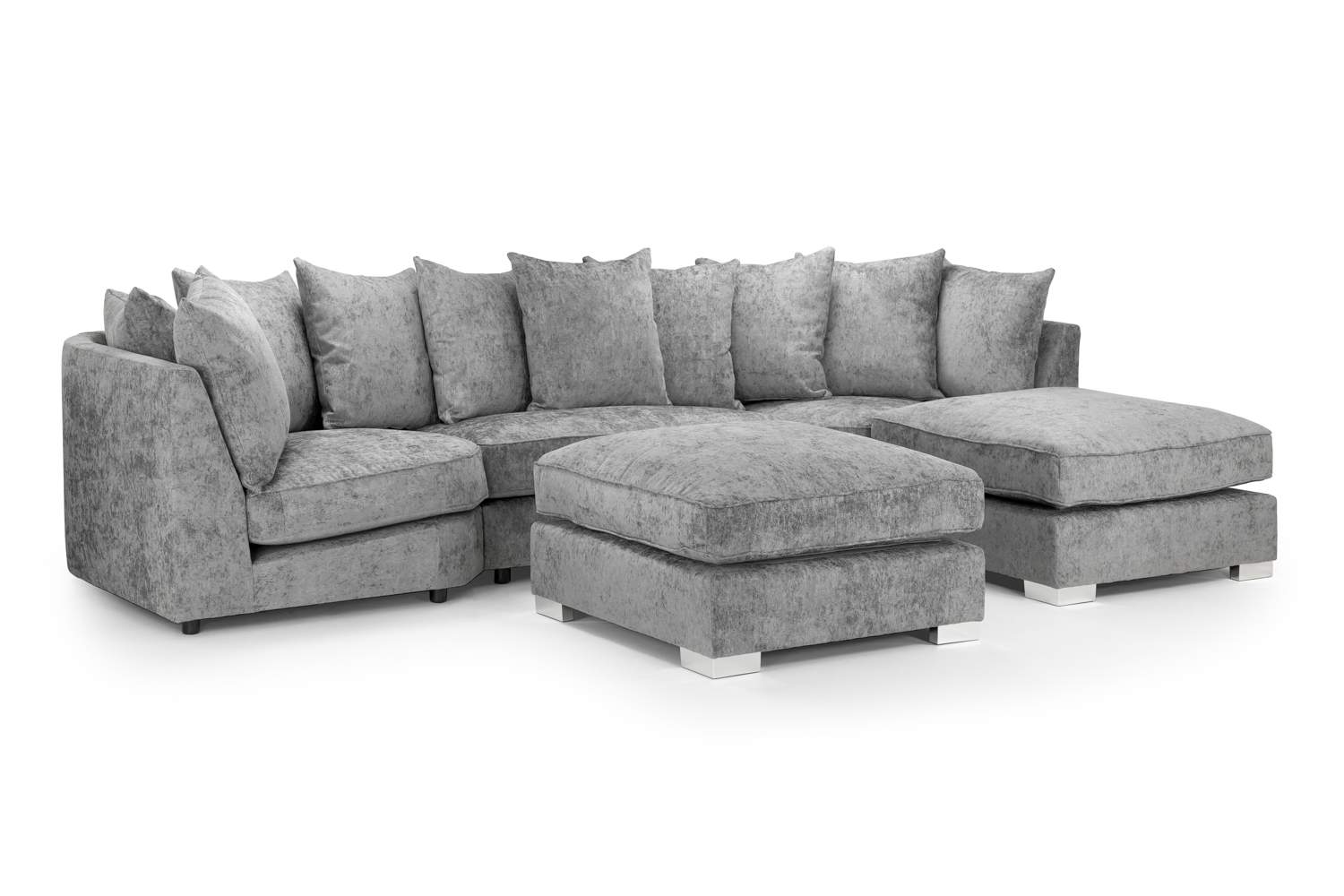 Bishop Grey U Shape Corner Sofa