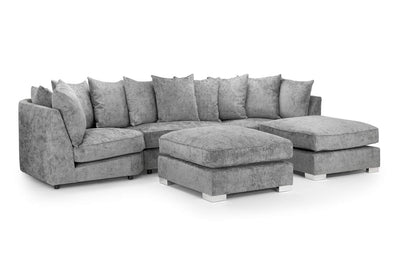 Bishop Grey U Shape Corner Sofa