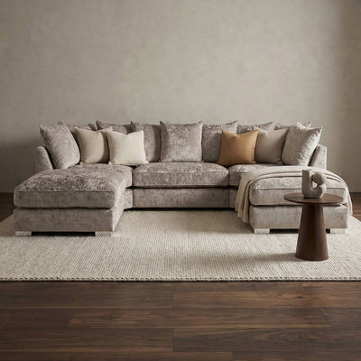Bishop Beige U Shape Corner Sofa