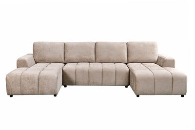 Bromley Beige U Shape Corner Sofa