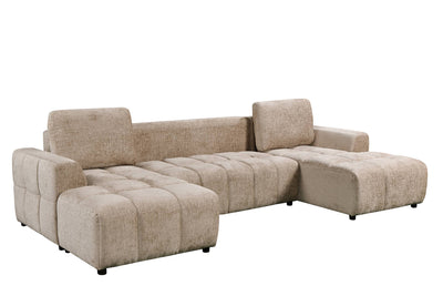 Bromley Beige U Shape Corner Sofa