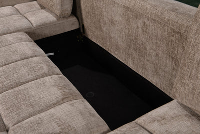 Bromley Beige U Shape Corner Sofa