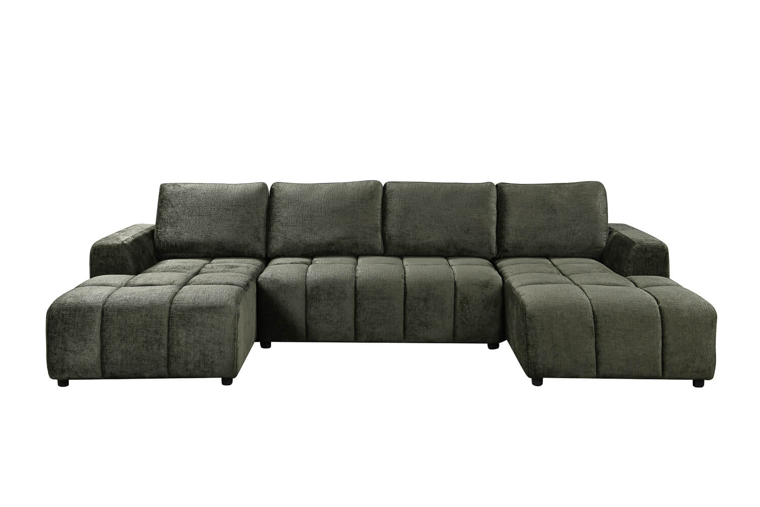 Bromley Green U Shape Corner Sofa