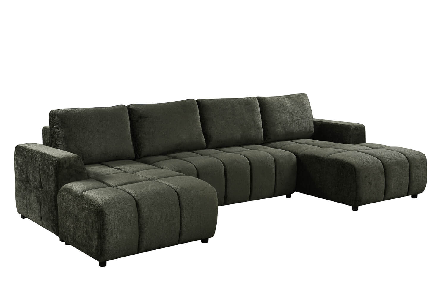 Bromley Green U Shape Corner Sofa