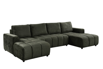 Bromley Green U Shape Corner Sofa