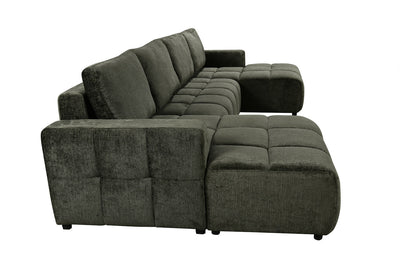 Bromley Green U Shape Corner Sofa