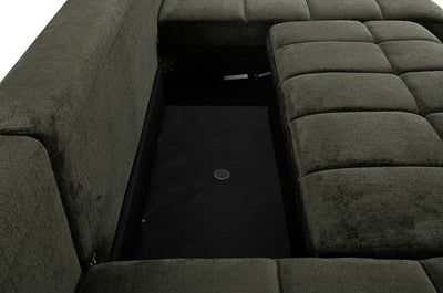 Bromley Green U Shape Corner Sofa