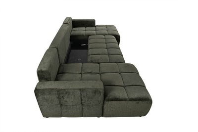 Bromley Green U Shape Corner Sofa