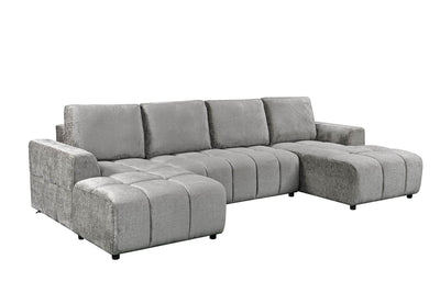 Bromley Grey U Shape Corner Sofa