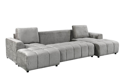 Bromley Grey U Shape Corner Sofa