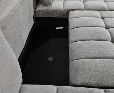 Bromley Grey U Shape Corner Sofa