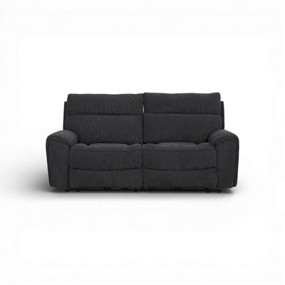 Burley Black 3 Seater Power Recliner