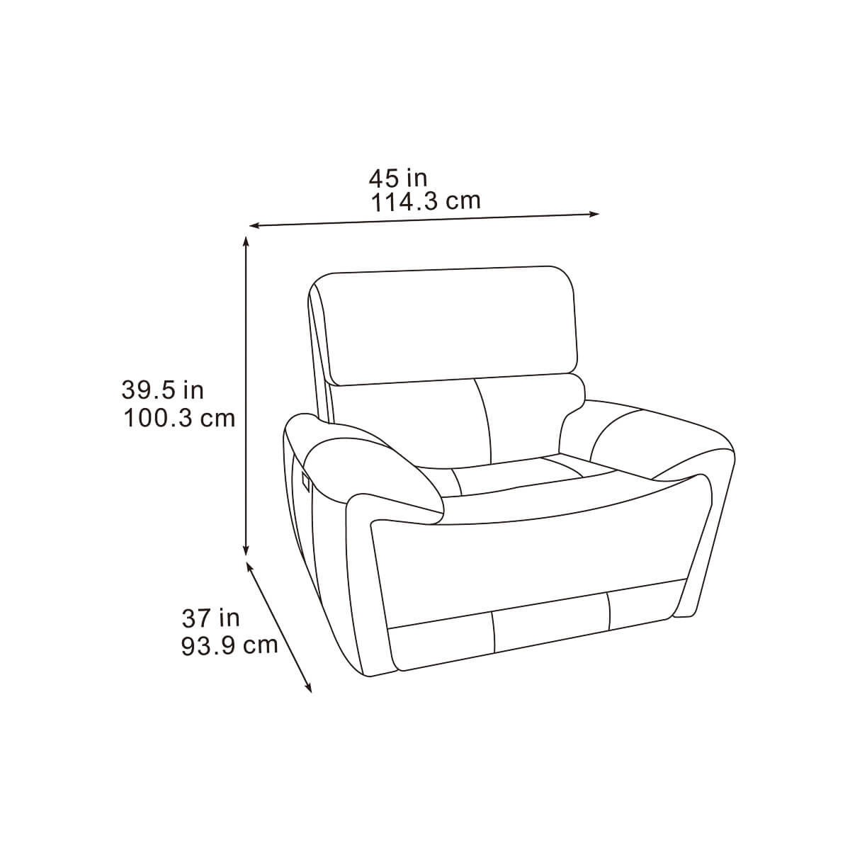 Cairo Black Power Recliner Armchair