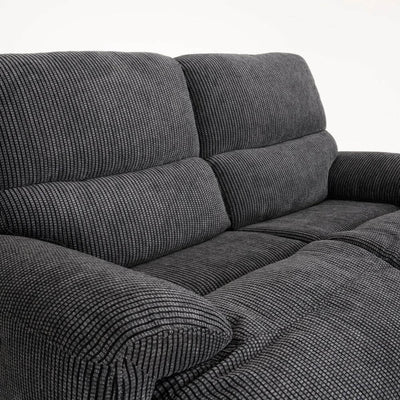 Carlo Black 2 Seater Power Recliner Sofa