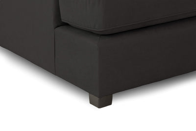 Carmelle Black U Shape Corner Sofa