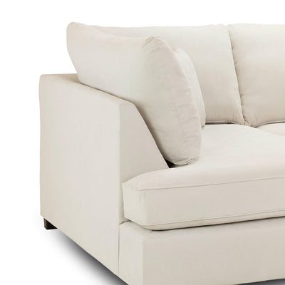 Carmelle Beige U Shape Corner Sofa