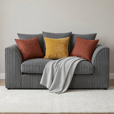 Chicago Grey 2 Seater Sofa