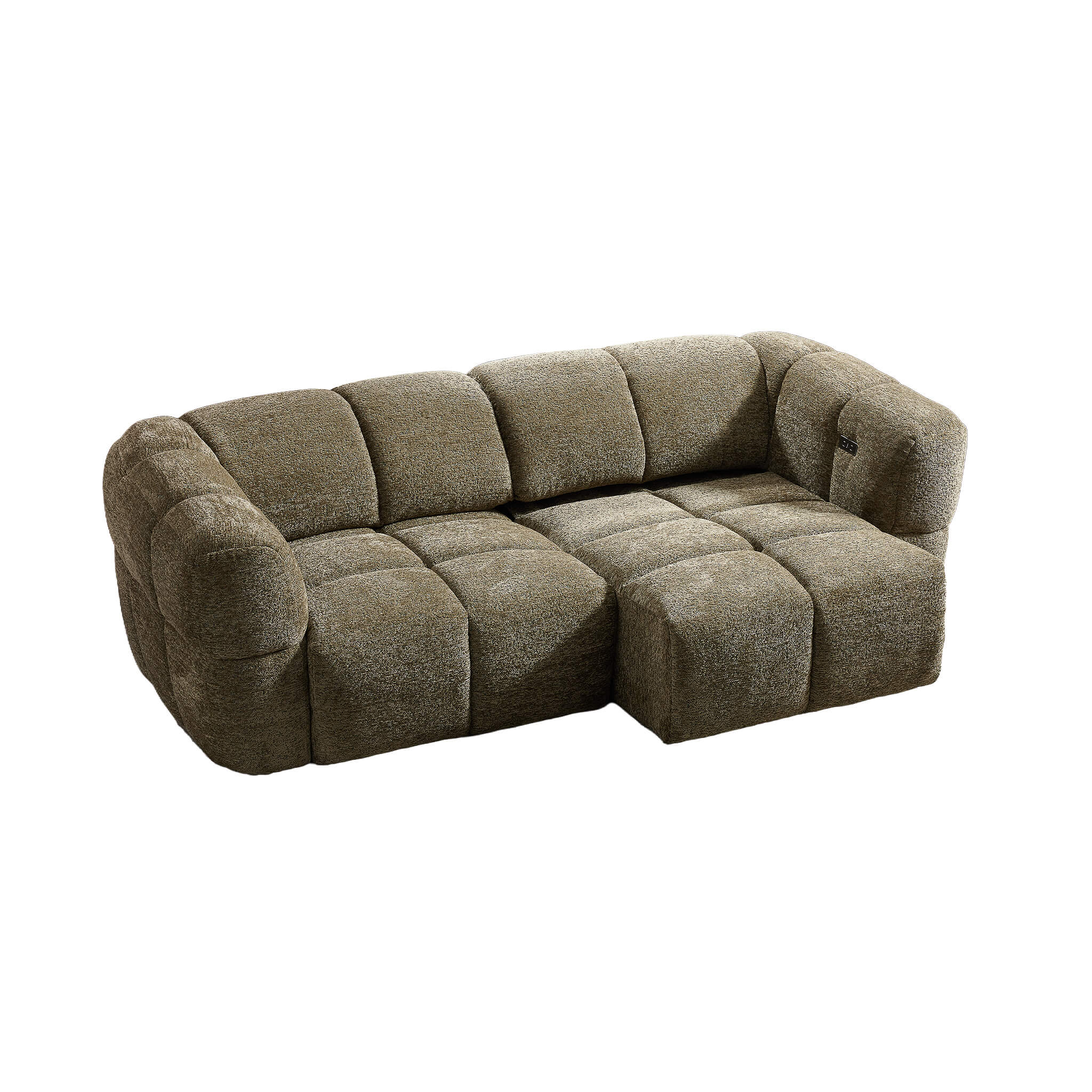 Cloud Green 3 Seater Power Slider Sofa