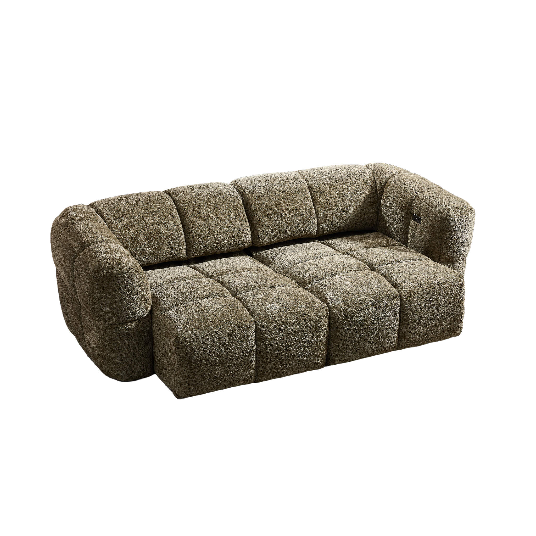 Cloud Green 3 Seater Power Slider Sofa