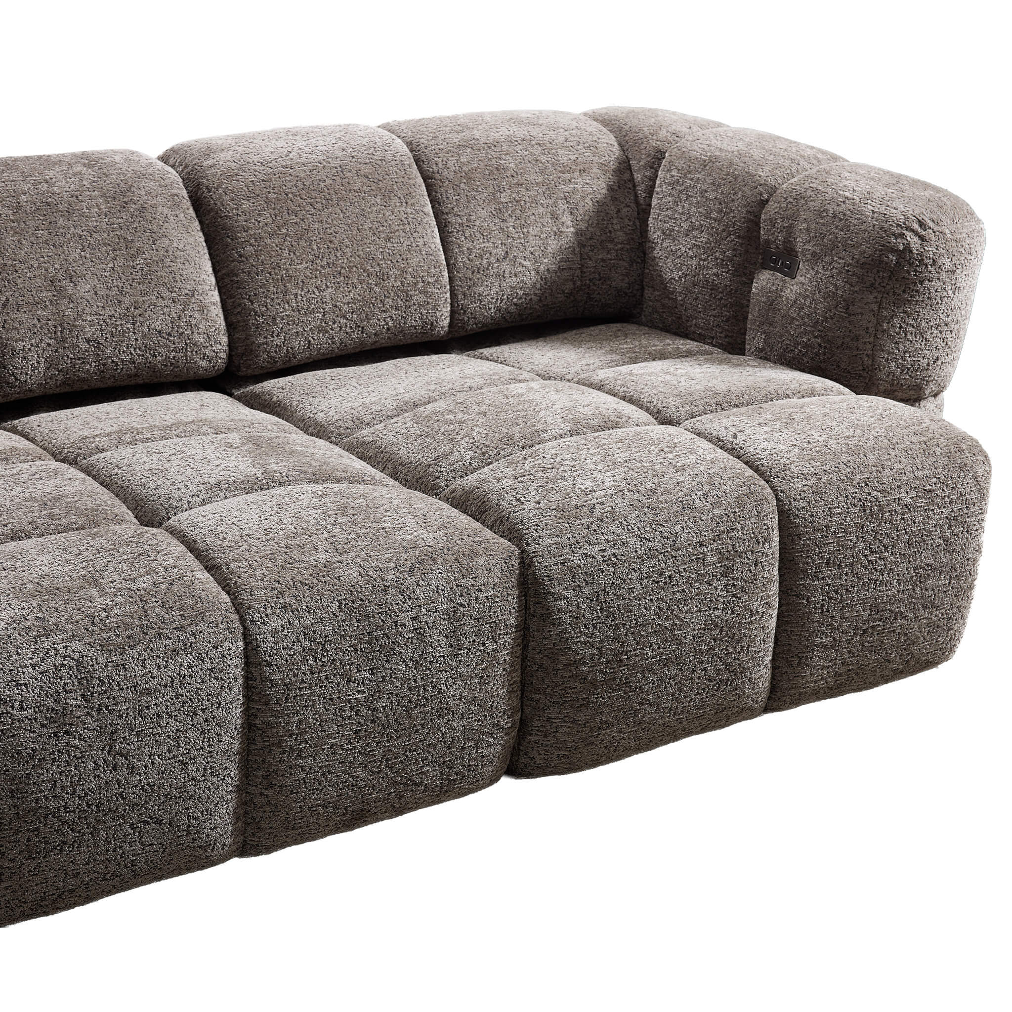 Cloud Grey 3 Seater Power Slider Sofa