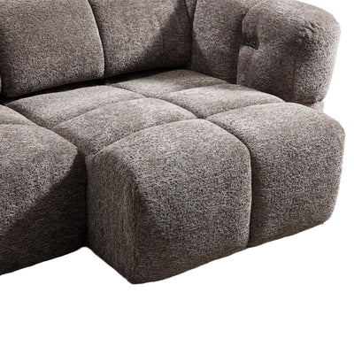 Cloud Grey 3 Seater Power Slider Sofa