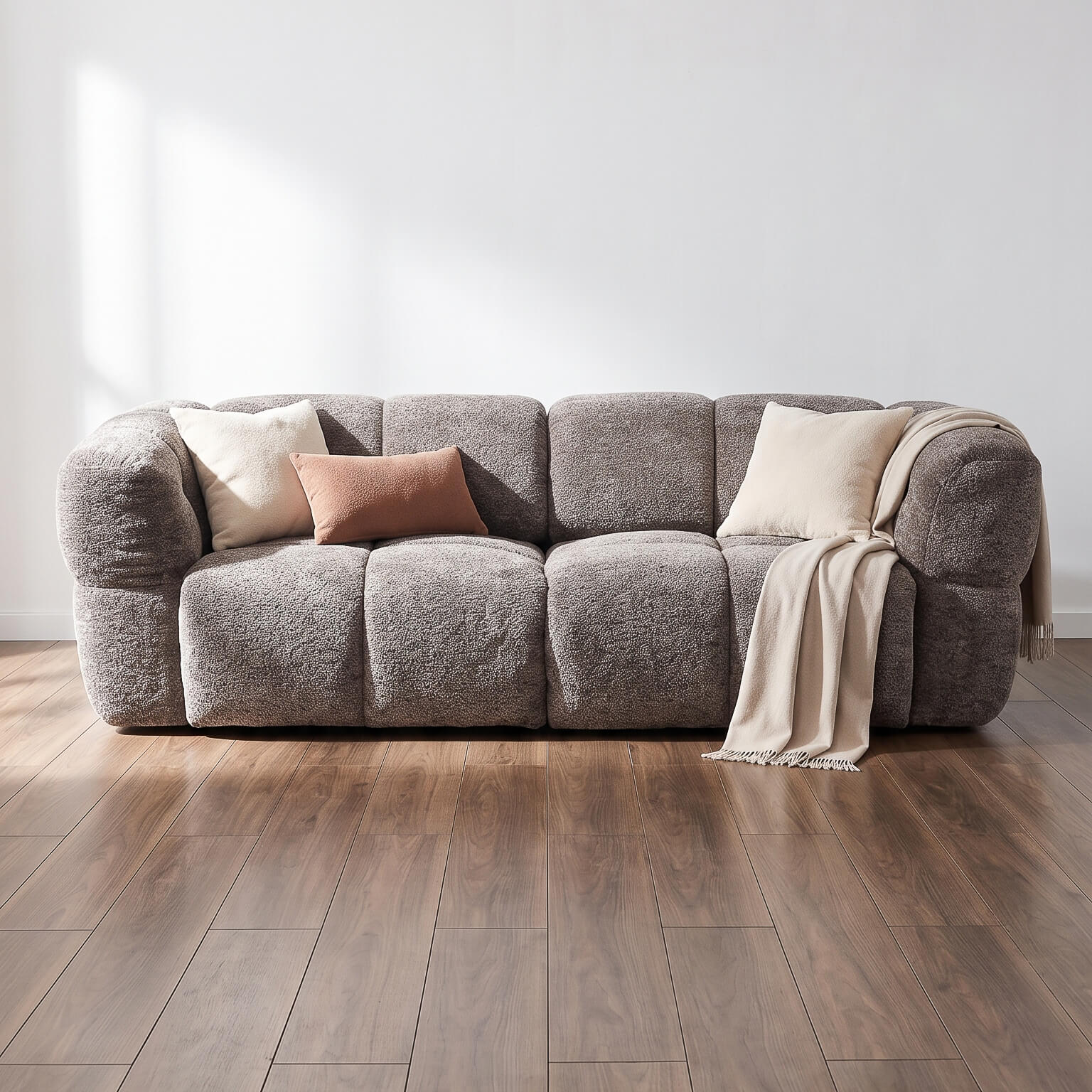 Cloud Grey 3 Seater Power Slider Sofa