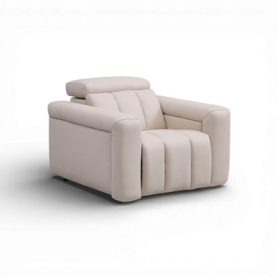 Dallas Beige Power Recliner Armchair