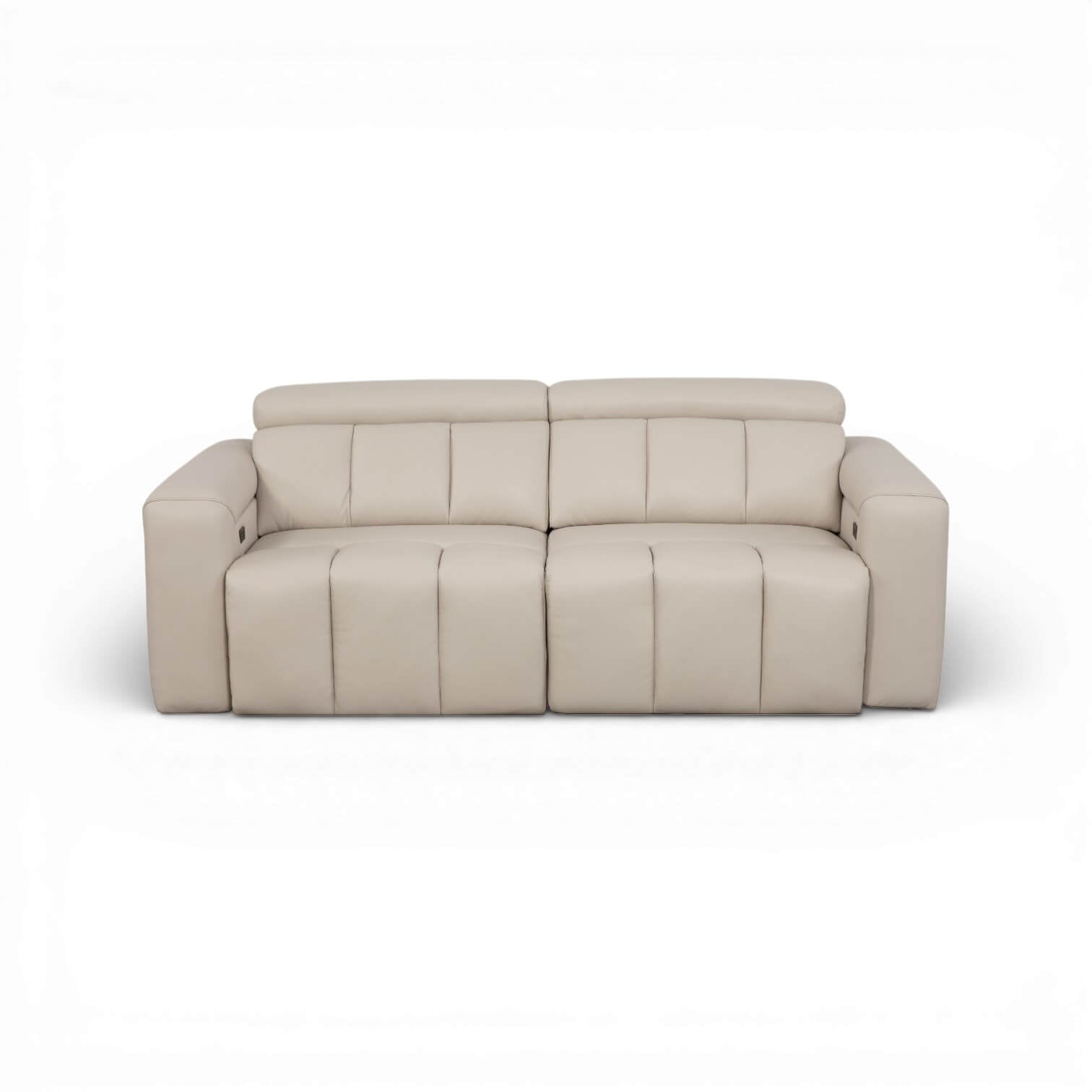 Dallas Beige 3 Seater Power Slider Sofa