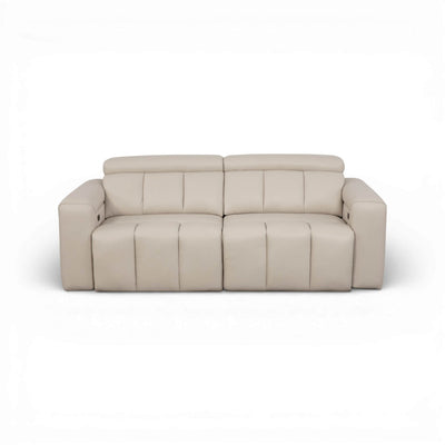 Dallas Beige 3 Seater Power Slider Sofa