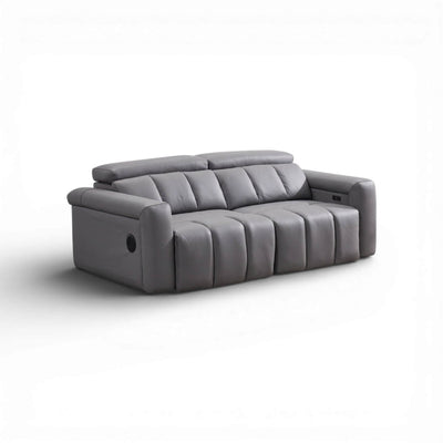 Dallas Grey 3 Seater Power Slider Sofa