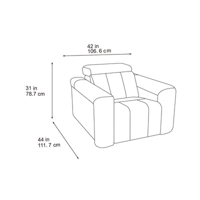 Dallas Beige Power Recliner Armchair