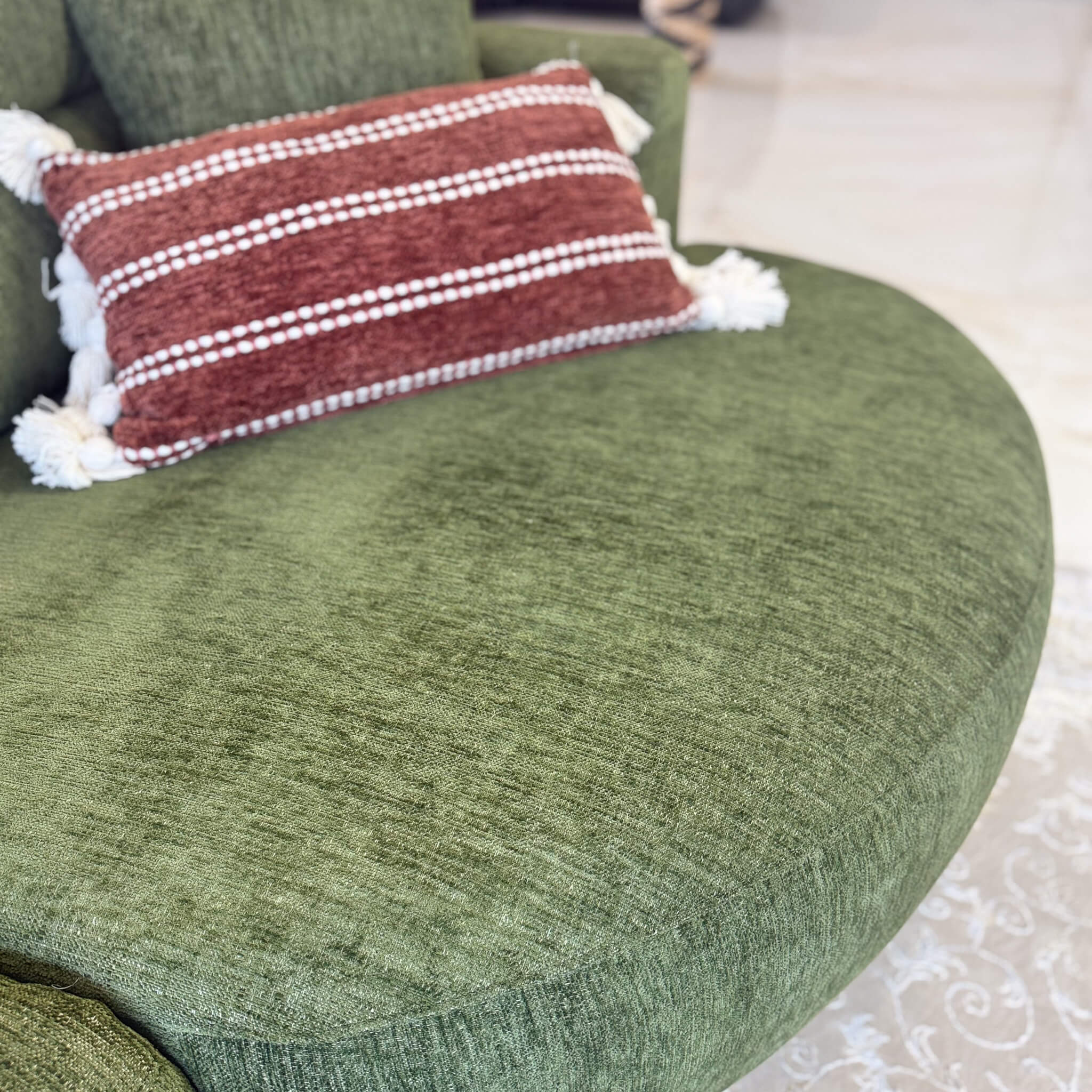 Denver Green Right Power Corner Recliner Sofa