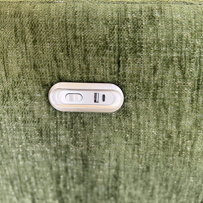 Denver Green Right Power Corner Recliner Sofa
